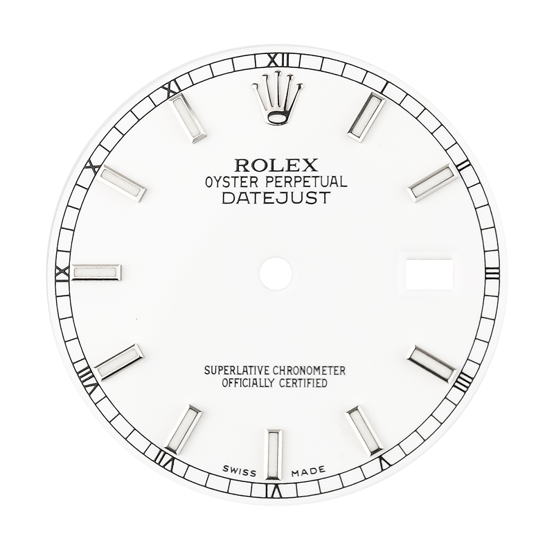 Rolex DateJust 36mm White/Index Original Factory Dial