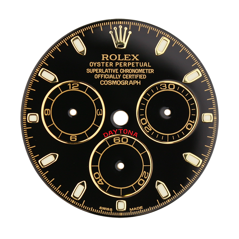 Rolex Daytona 40mm Black/Gold Custom Dial