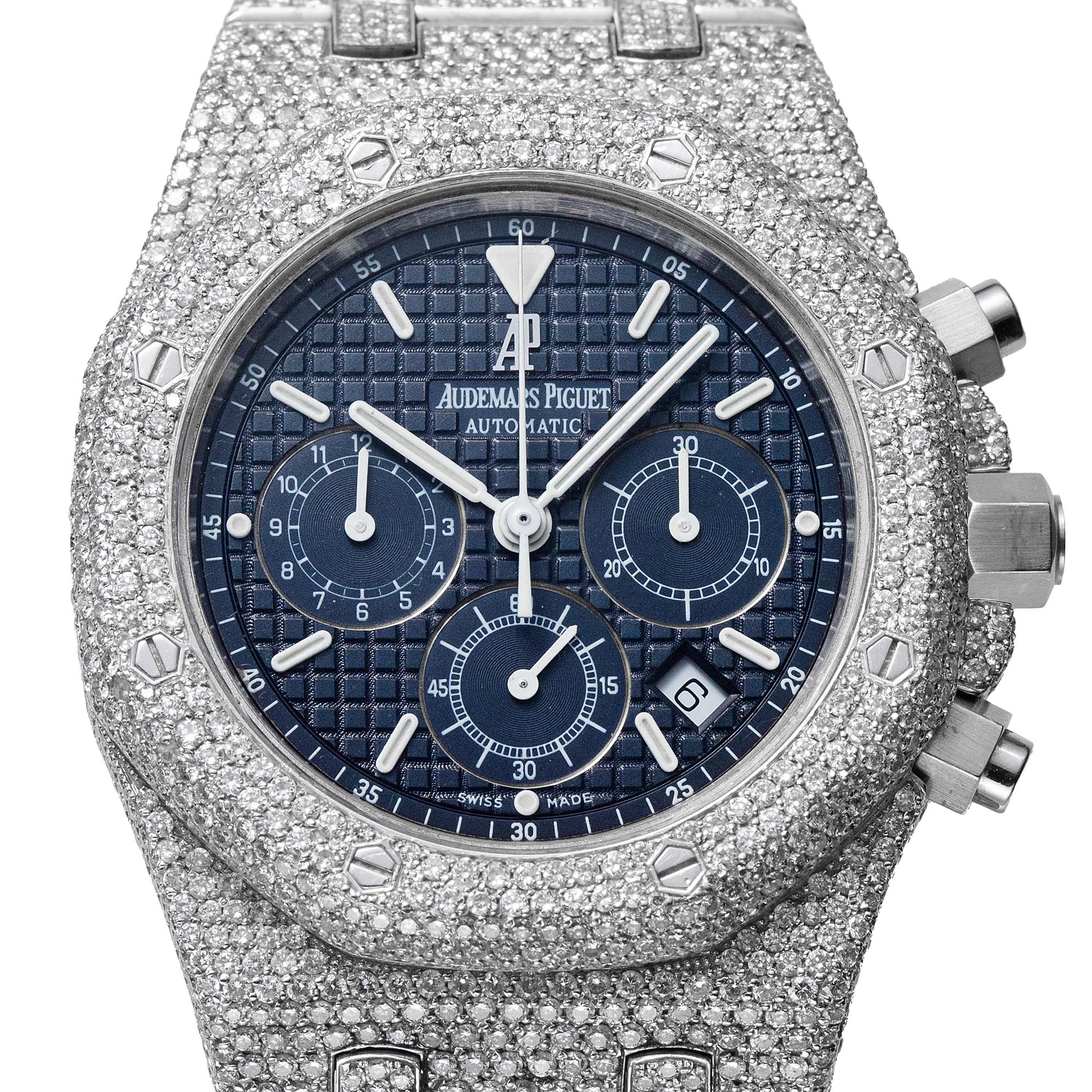 Custom Diamond Set Audemars Piguet Royal Oak Chronograph 39mm 25860ST.OO.1110ST.01