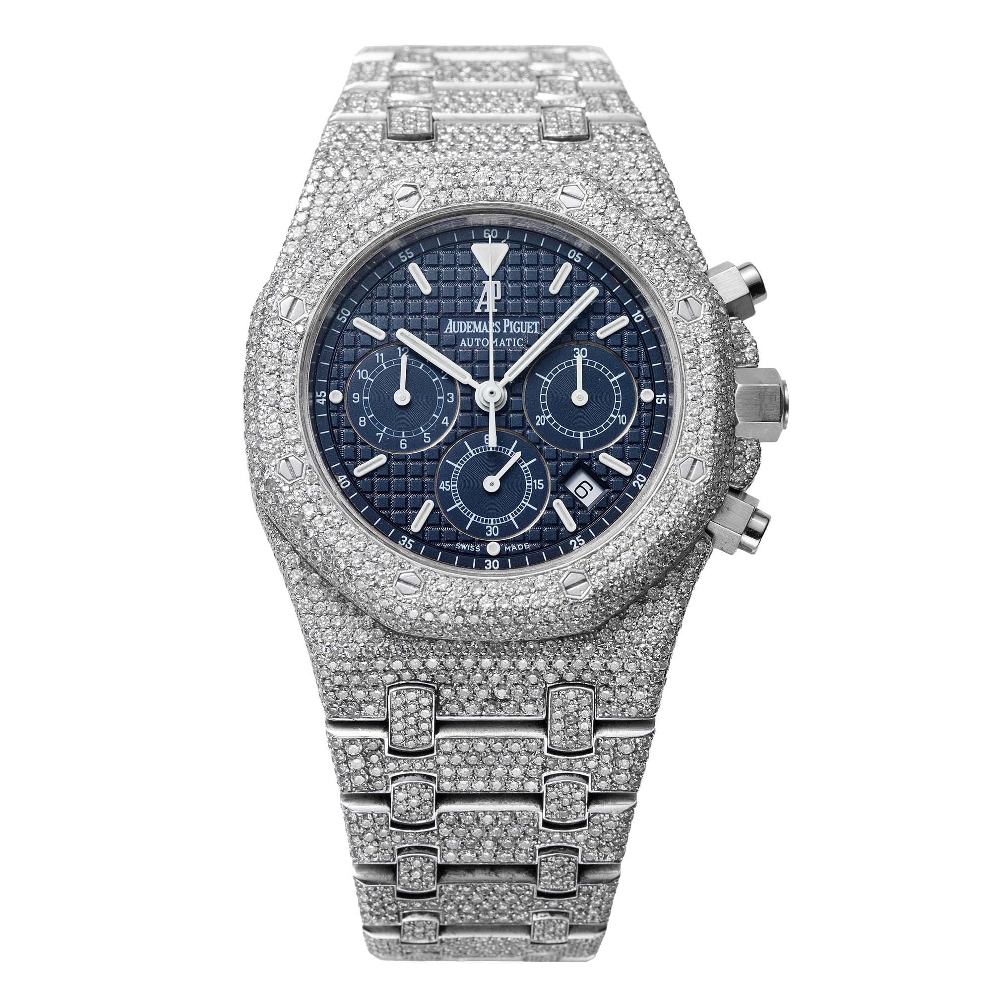 Custom Diamond Set Audemars Piguet Royal Oak Chronograph 39mm 25860ST.OO.1110ST.01