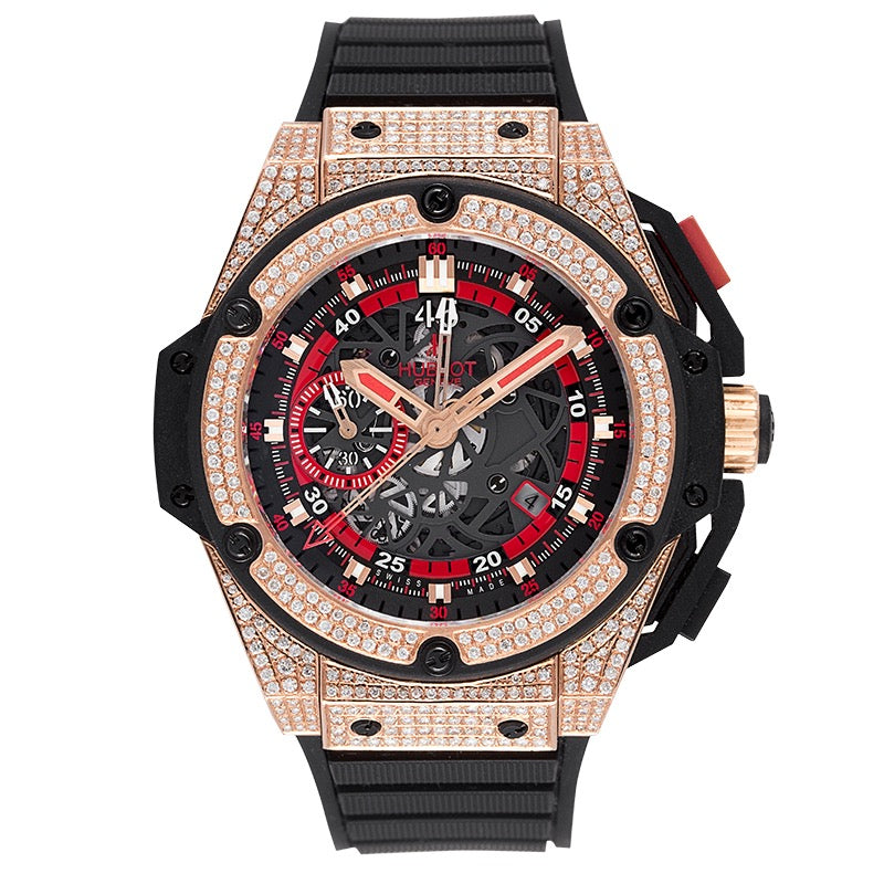 Hublot King Power UEFA Rose Gold Diamond Set Watch 716.OM.1129.HR.EUP12