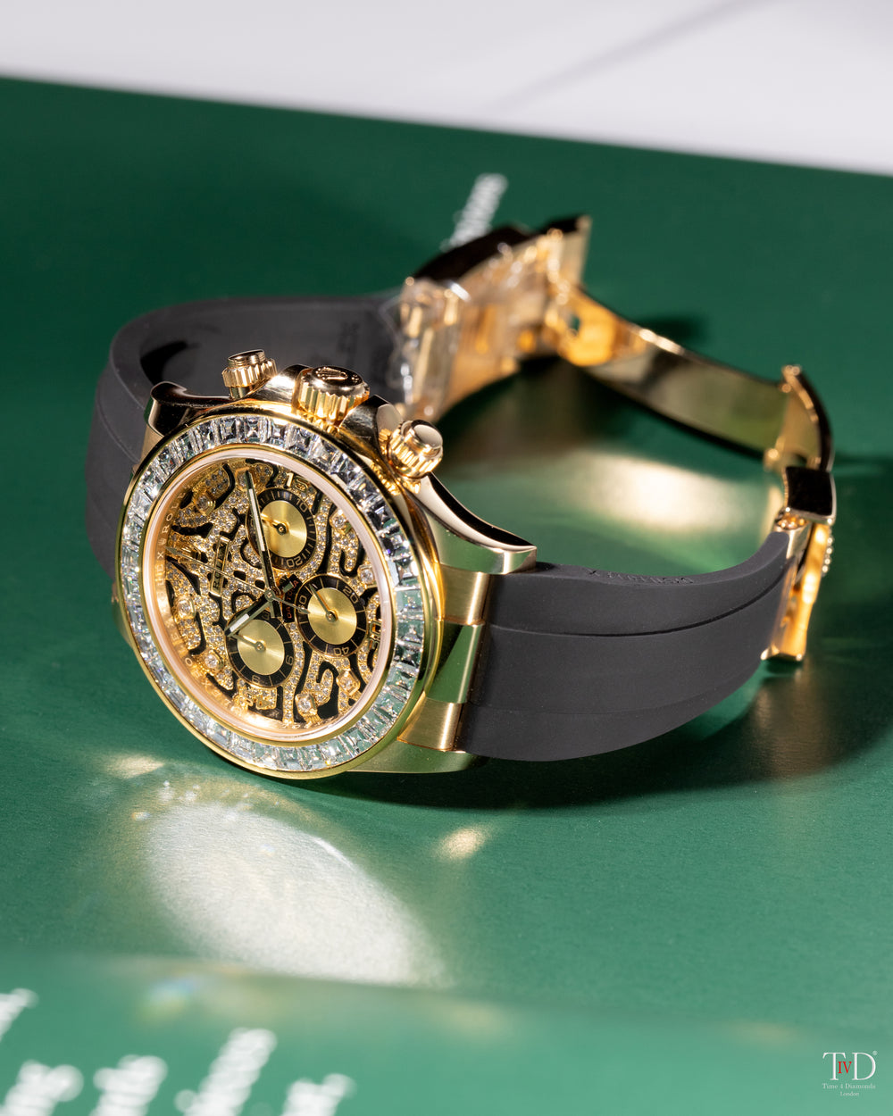 Custom Rolex Daytona 116518LN “Eye of the Tiger”