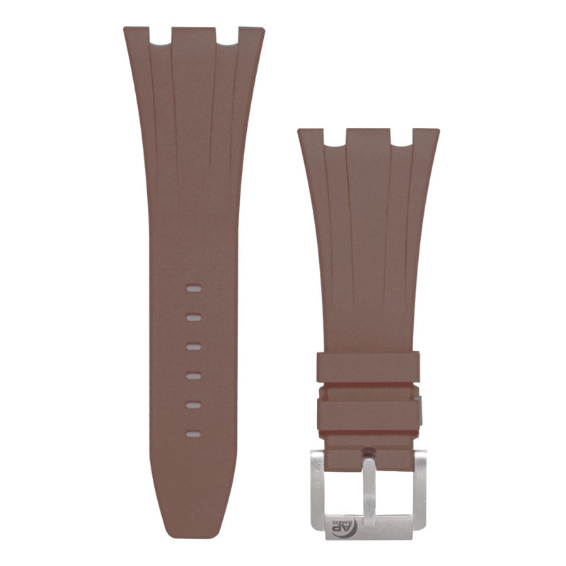 Audemars Piguet Royal Oak Offshore Brown Rubber Custom Strap 42mm