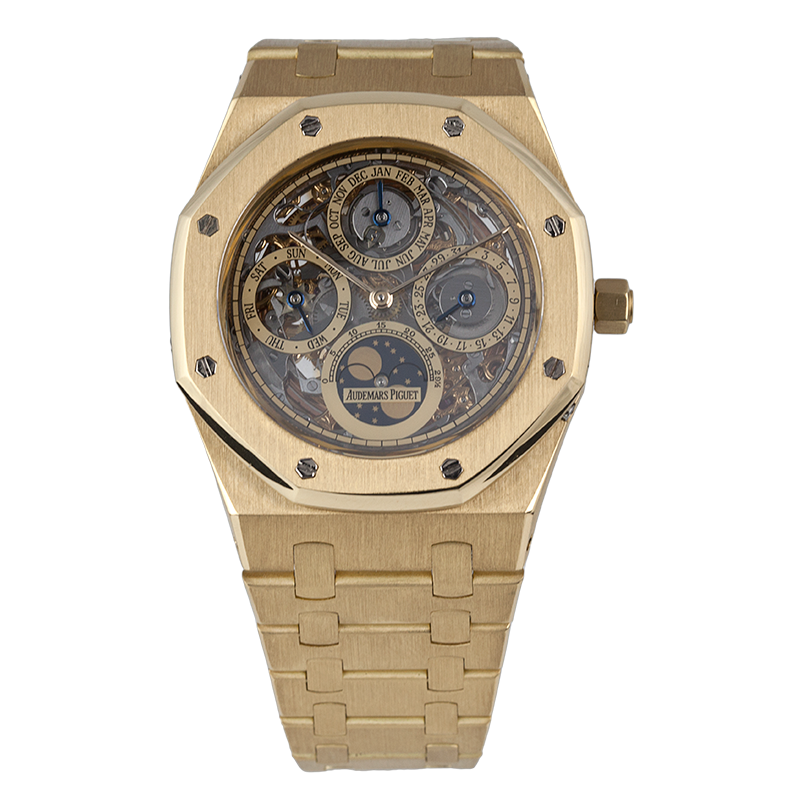 Audemars Piguet Royal Oak Yellow Gold Perpetual Calendar Skeleton