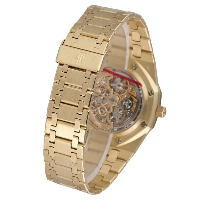 Audemars Piguet Royal Oak Yellow Gold Perpetual Calendar Skeleton