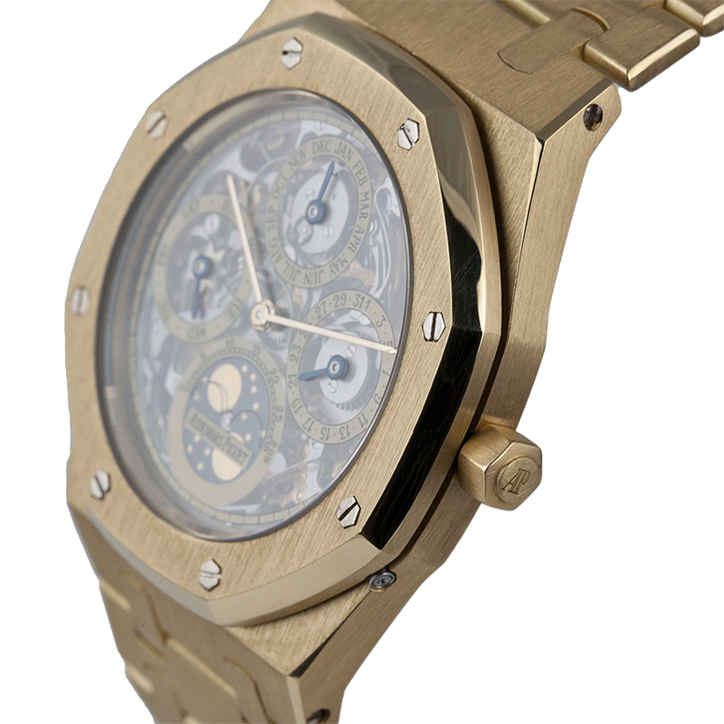 Audemars Piguet Royal Oak Yellow Gold Perpetual Calendar Skeleton