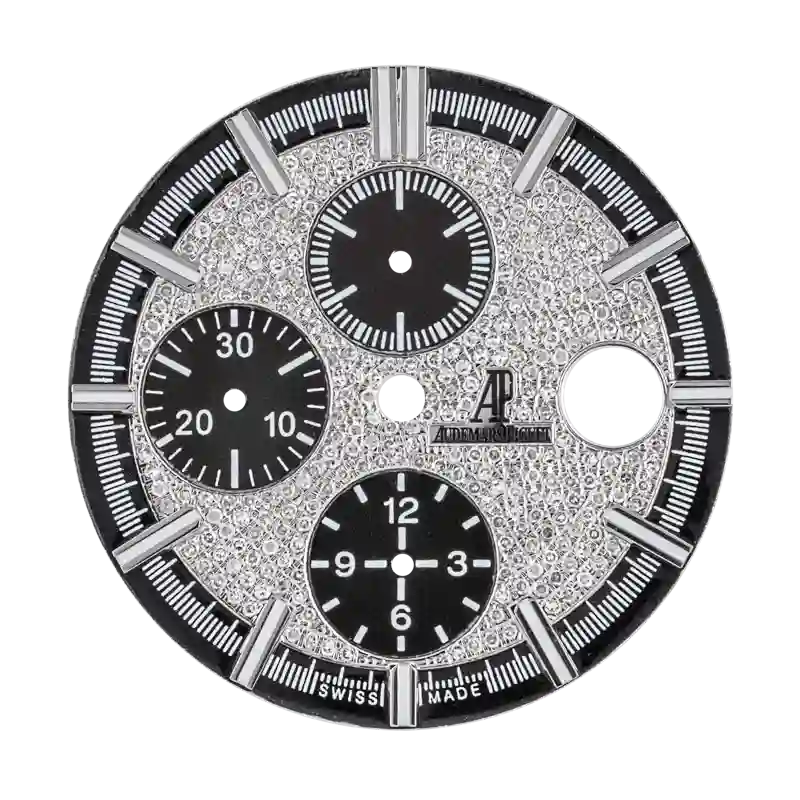 Custom Diamond-Paved Dial for Royal Oak Offshore 44mm