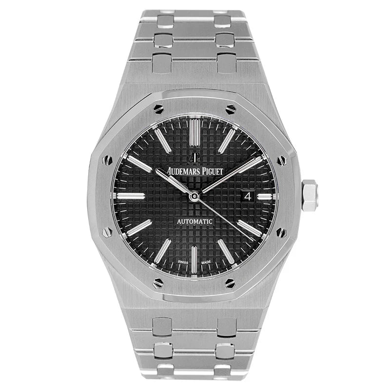 Full view of AP Royal Oak 41 Steel Black Dial 15400ST.OO.1220ST.01