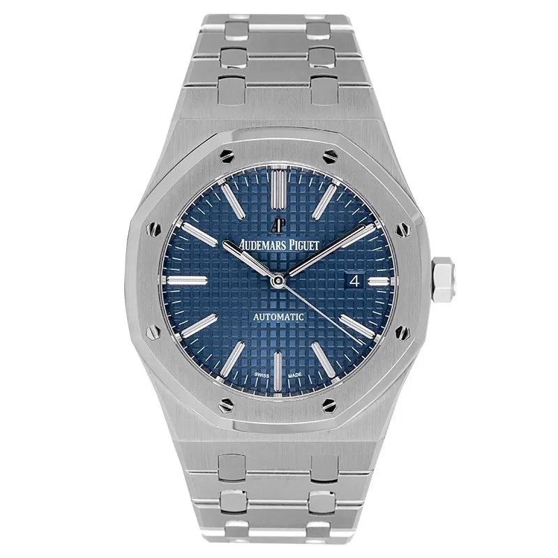 Full view of AP Royal Oak 41 Steel Blue Dial 15400ST.OO.1220ST.03.A