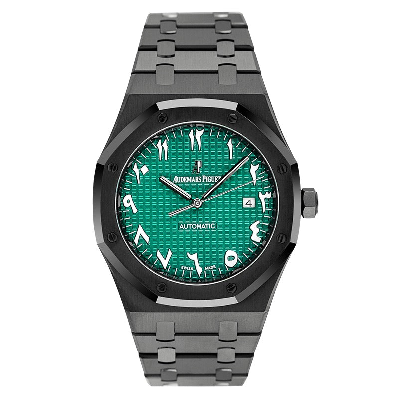 Audemars Piguet Royal Oak 41mm Custom Black PVD with Green Arabic Dial