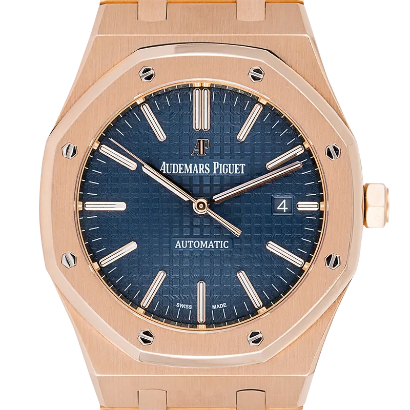 AP Royal Oak 41mm Full Rose Gold Blue Dial 15400OR.OO.1220OR.03
