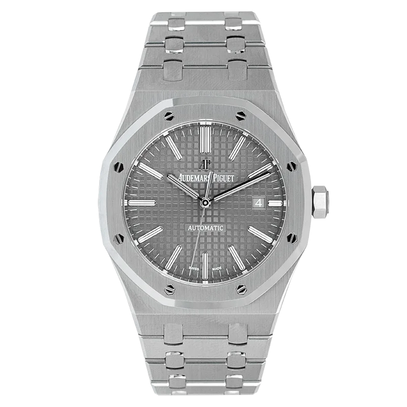Full view of AP Royal Oak 41mm Stainless Steel Grey Dial 15400ST.OO.1220ST.04