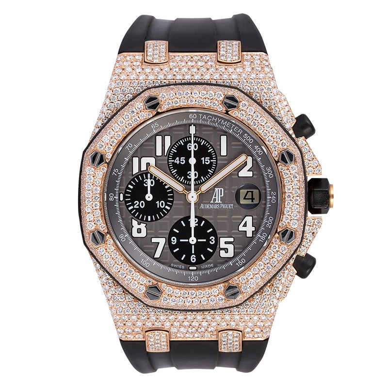 Audemars Piguet Royal Oak Offshore 42 Rose Gold Custom Diamond Set