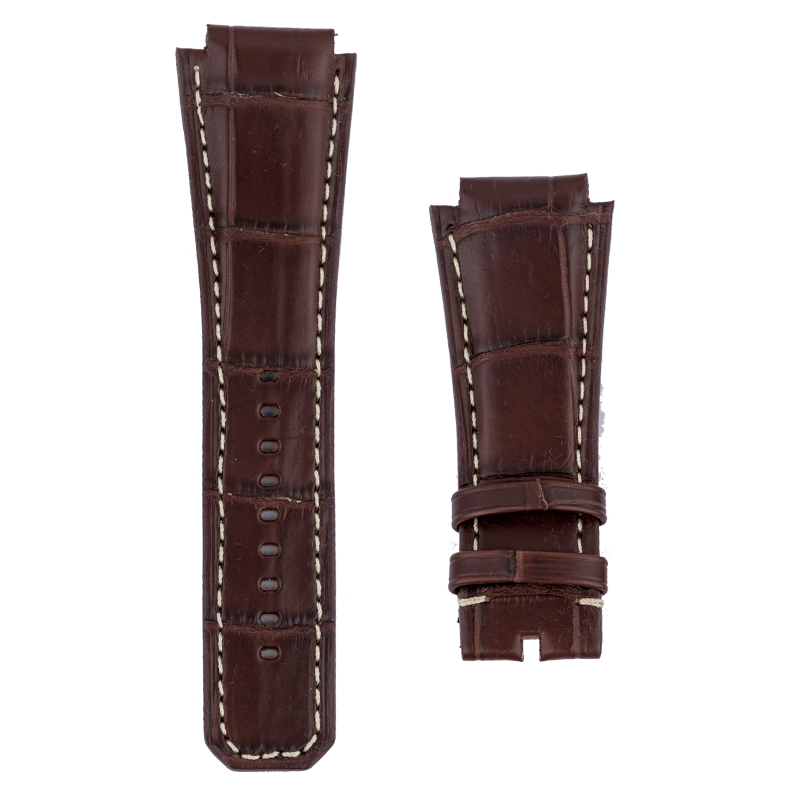 Custom Brown Alligator Leather Strap for Audemars Piguet Royal Oak Offshore 48mm