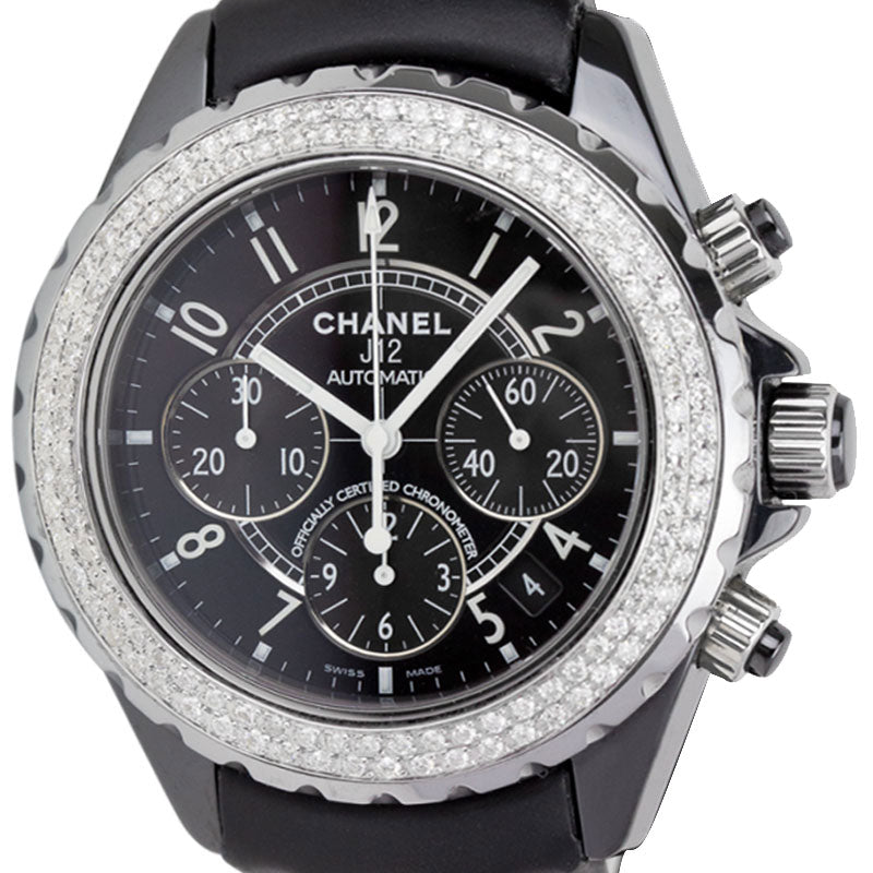 Chanel J12 Chronograph 41mm Leather Strap H0940