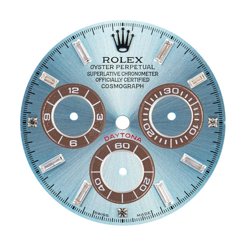 Custom Ice Blue Dial / Diamonds for Rolex Daytona