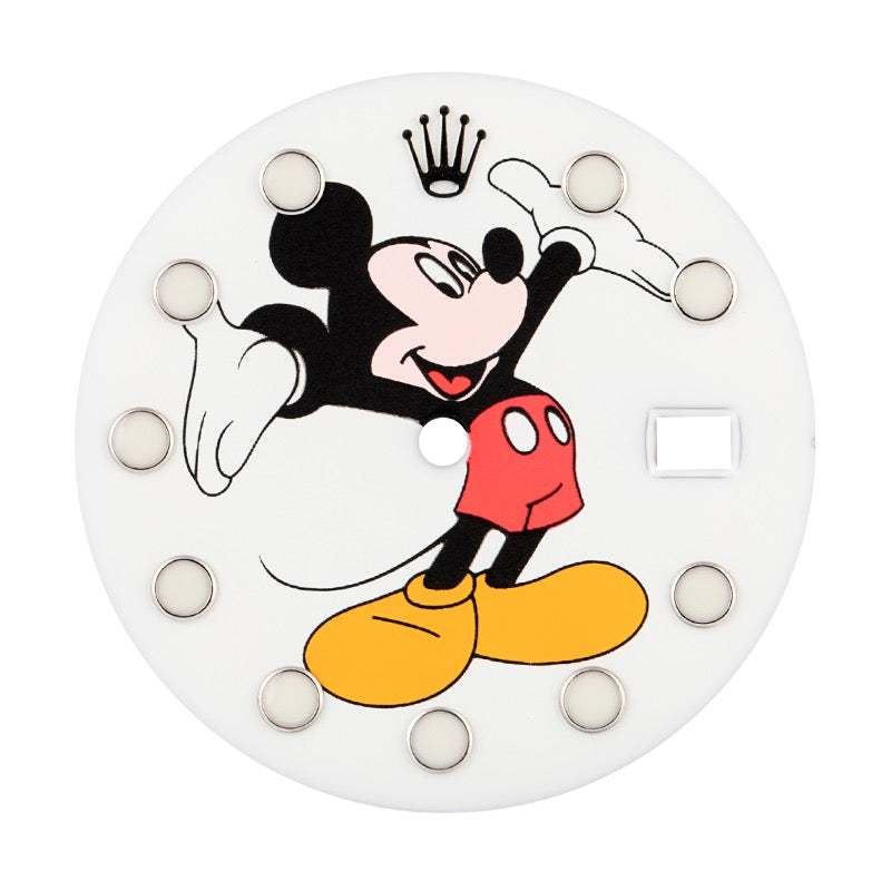 Custom White Mickey Mouse Dial for Rolex GMT-Master II