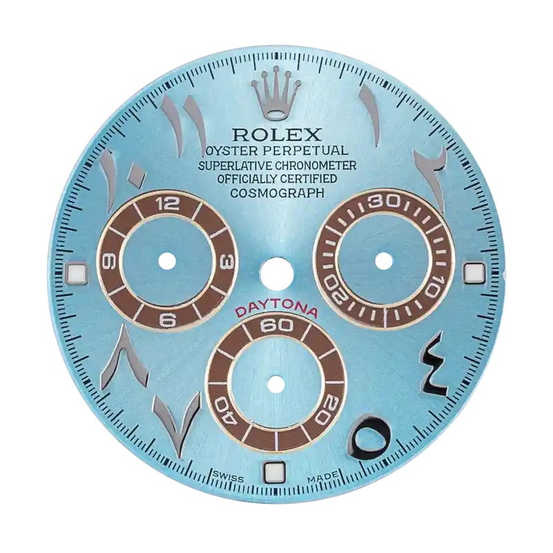 Custom Blue Dial with Arabic-Indic Numerals for Rolex Daytona
