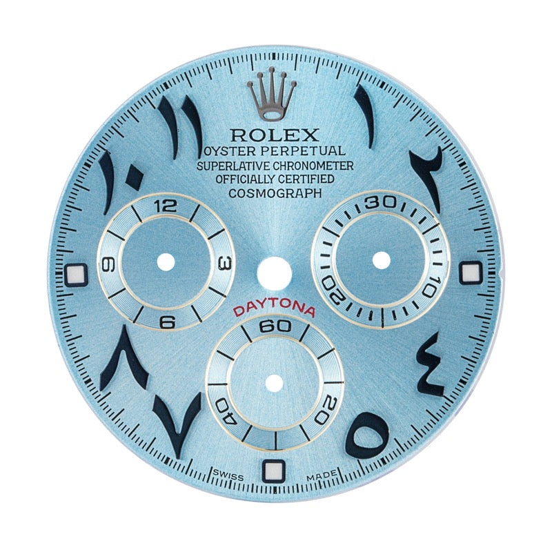 Custom Blue Arabic Dial for Rolex Daytona