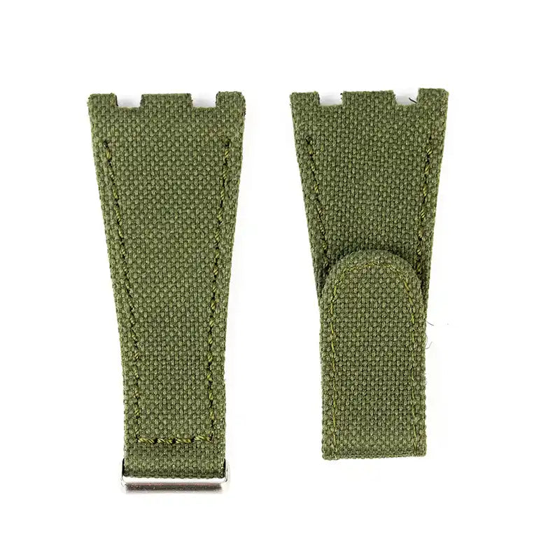Custom Olive Green Nylon Strap for AP Royal Oak Offshore 42