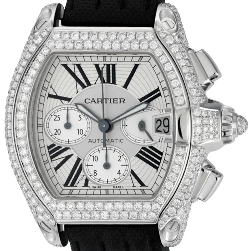 Close-Up view of Cartier Roadster Chronograph XL W62019X6 T4D0025