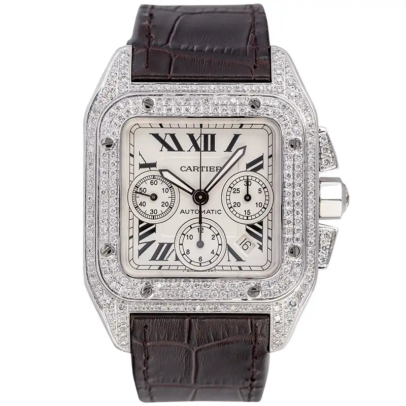 Full view of Cartier Santos 100 XL Chronograph W20090X8
