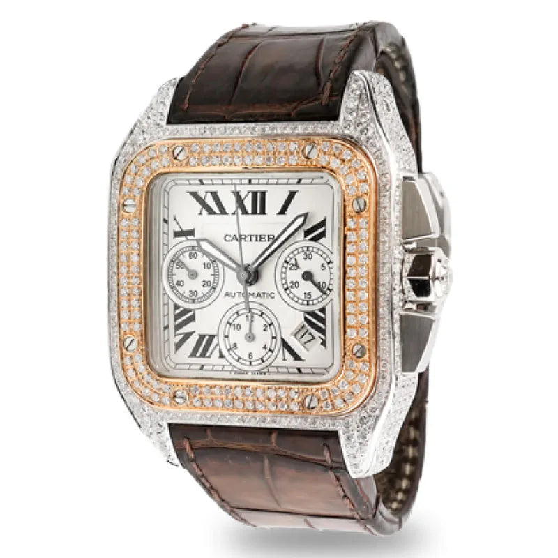 Full view of Cartier Santos 100 XL Chronograph W20091X7