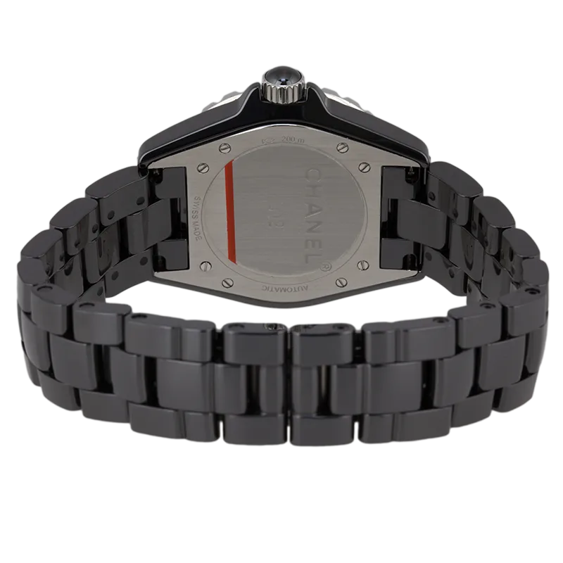 Back case view of Chanel J12 38mm H0685