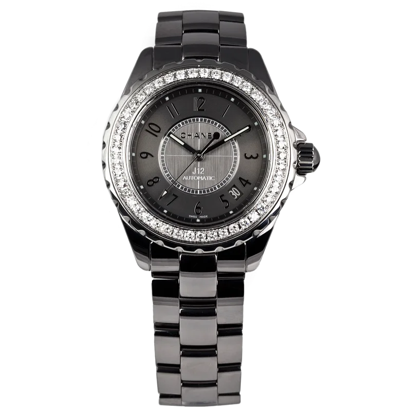 Chanel J12 H2979 T4D0197 Ceramic with Grey and Silver Dial