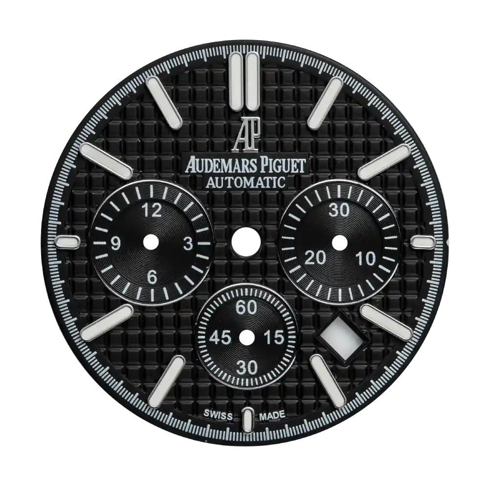 Custom black Dial for AP Royal Oak Chrono 41