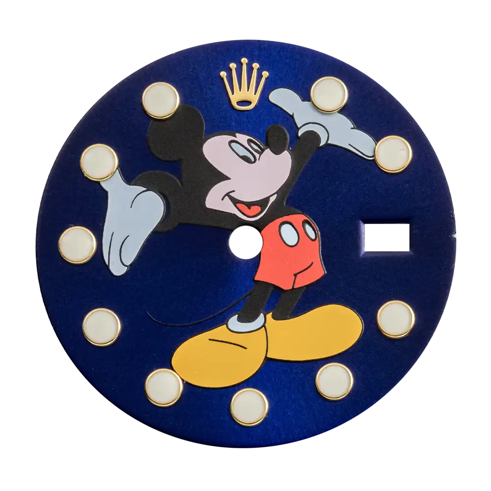 Custom Blue Mickey Mouse Dial for Rolex Submariner Date