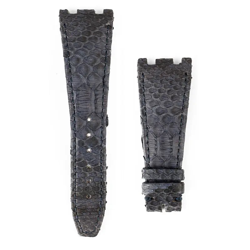 Custom blue python strap for AP Royal Oak Offshore Old style