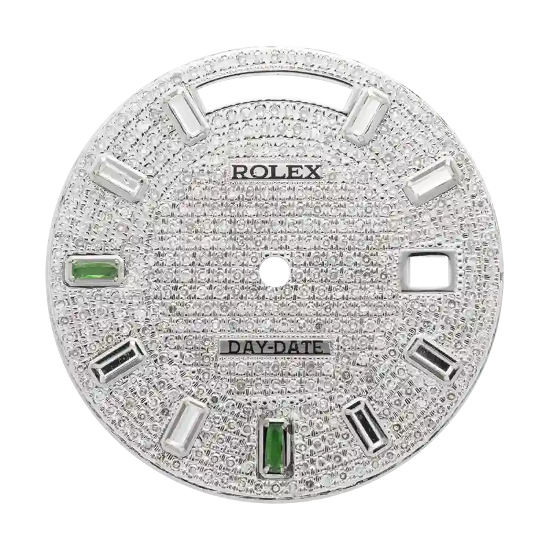 Custom Diamond-Paved Dial for Rolex Day-Date 41