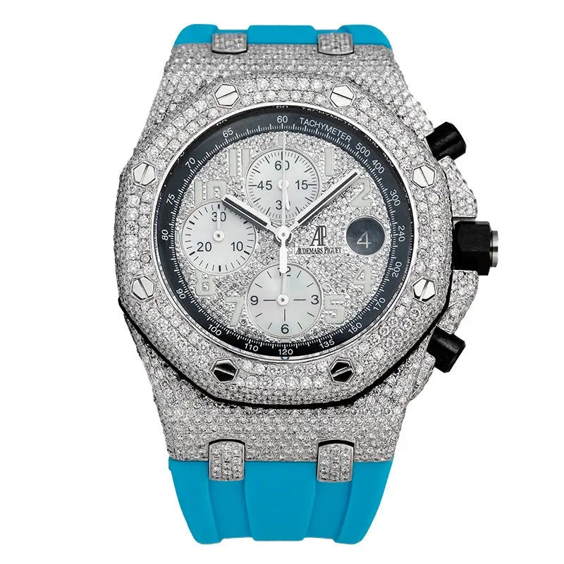 Full view of AP Royal Oak Offshore Blue Dial 26470ST.OO.A101CR.01