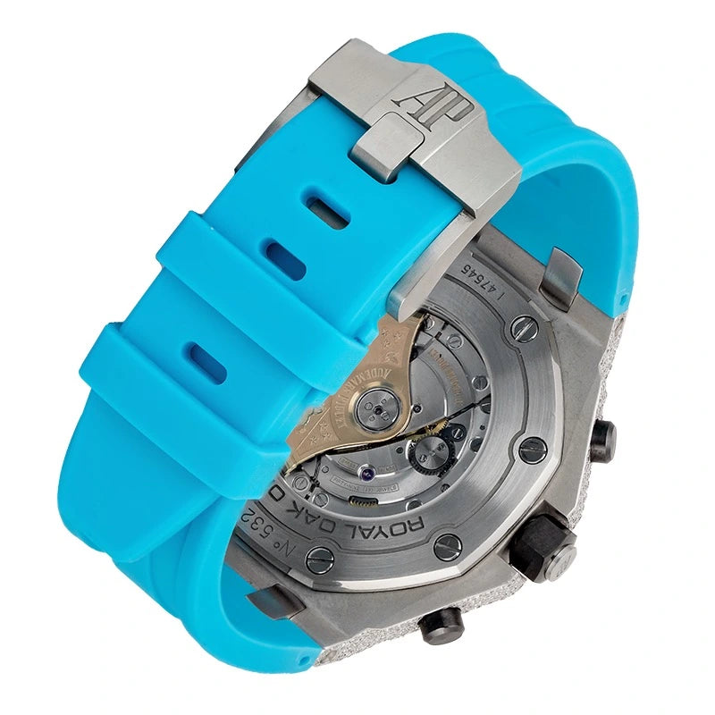 Back view of AP Royal Oak Offshore Blue Dial 26470ST.OO.A101CR.01