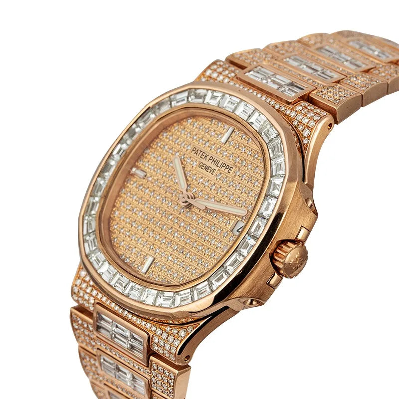 Side view of Patek Philippe Nautilus 57111R-001 Rose Gold Watch