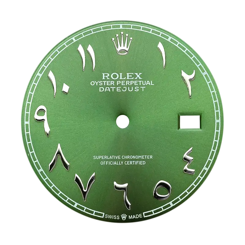 Custom Green Arabic Dial for Rolex Datejust 41