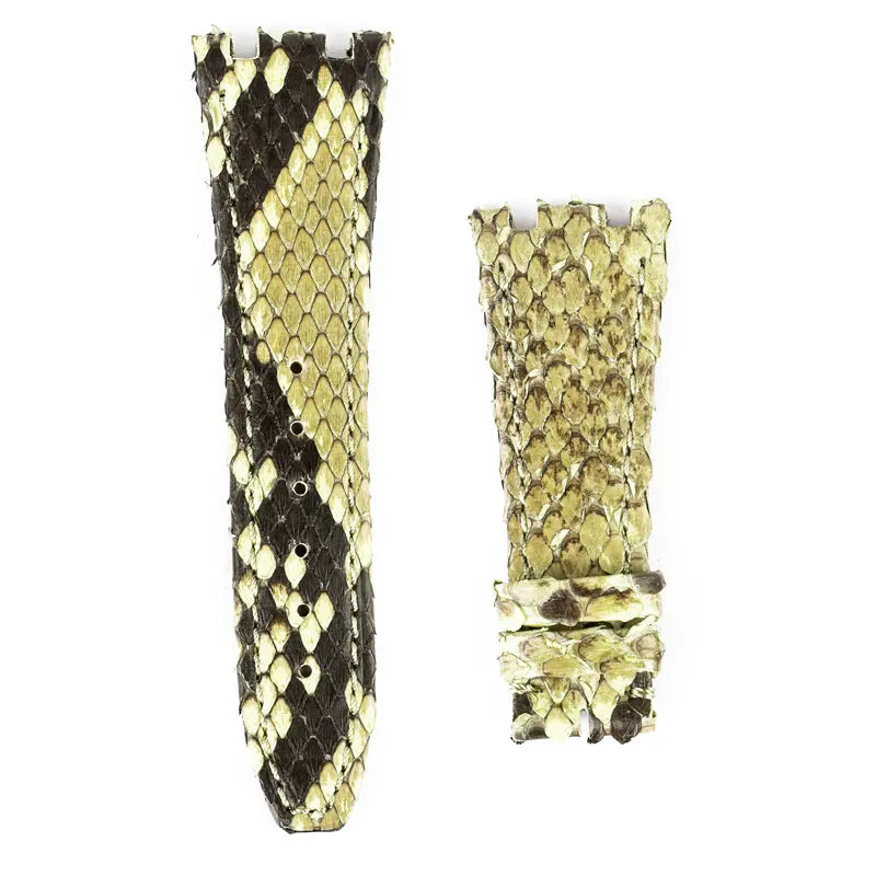 Custom lime green python strap for AP Royal Oak 15300 15400