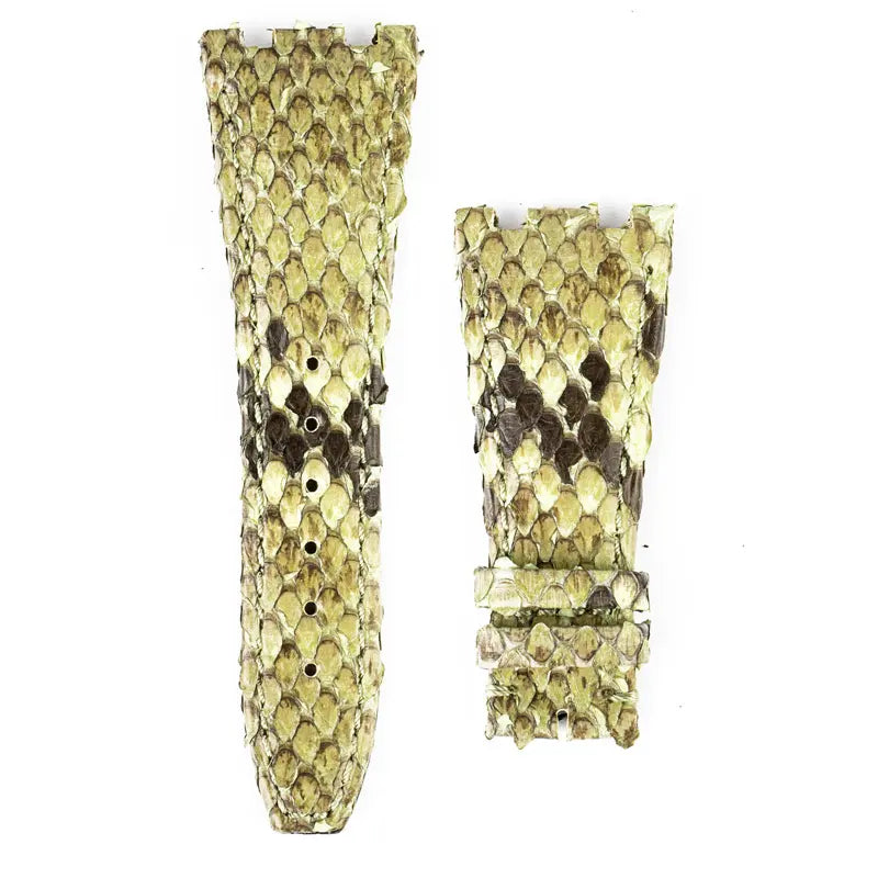 Custom lime python strap for Audemars Piguet Royal Oak Offshore old style