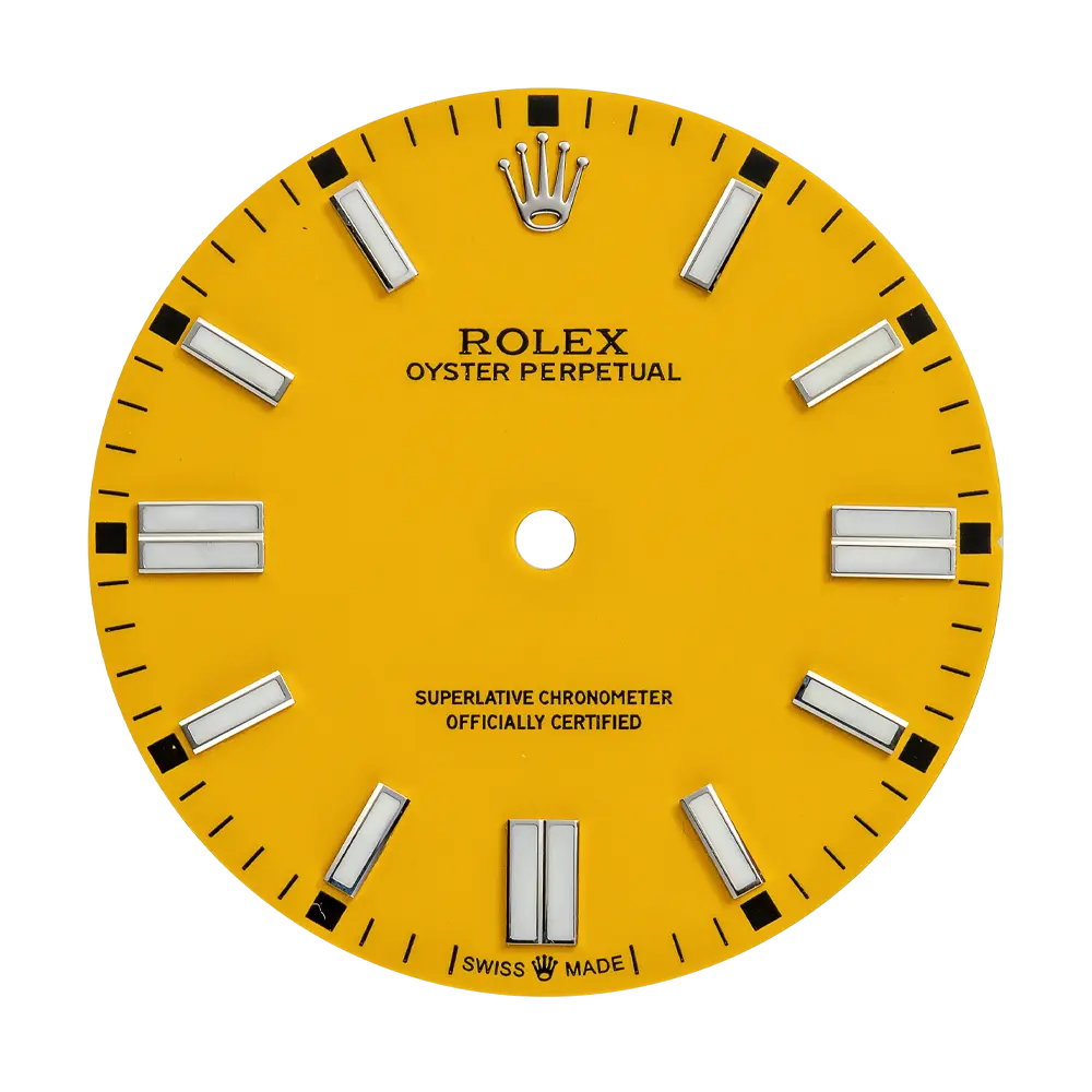 Custom Yellow Dial for Rolex Oyster Perpetual 36