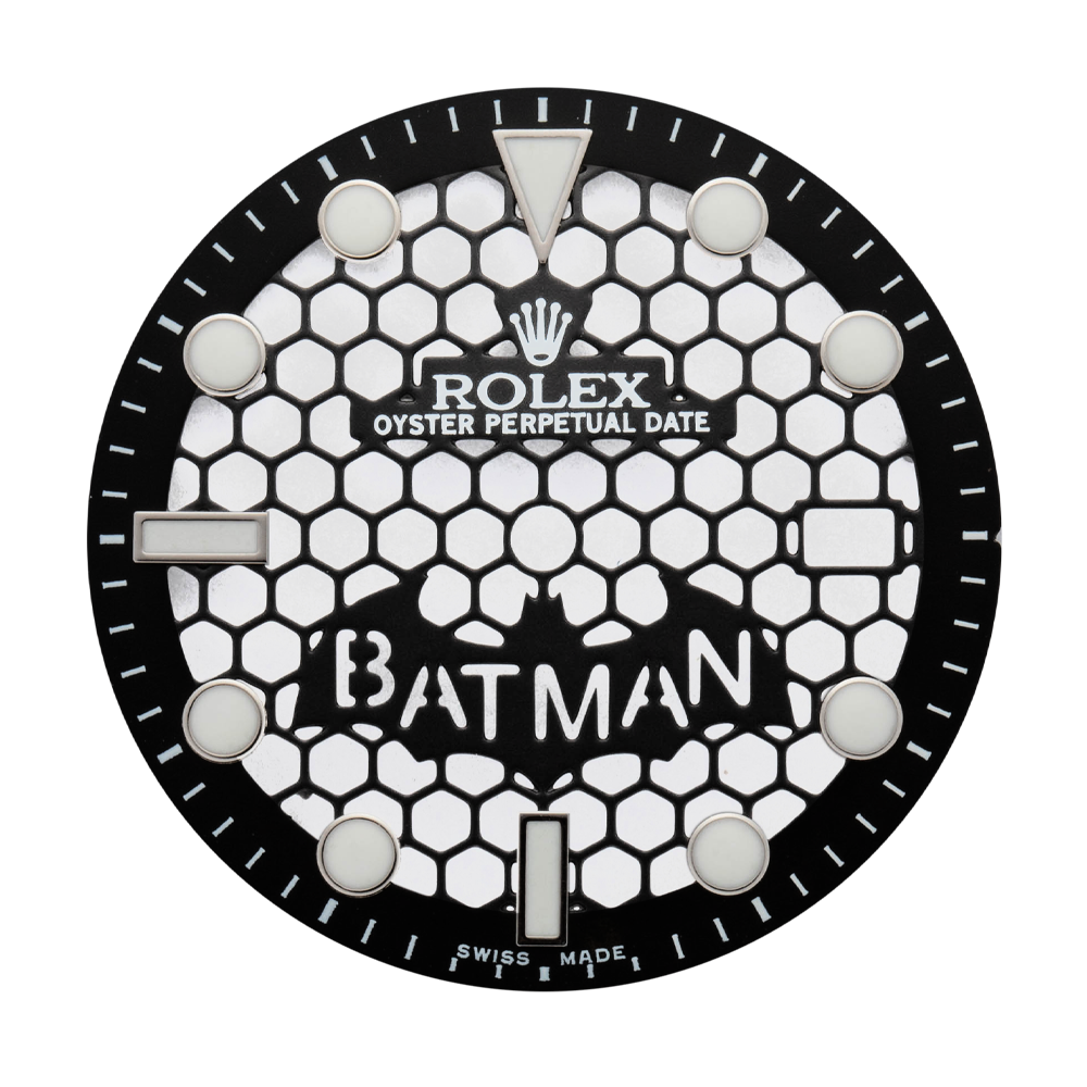 Custom Batman Openworked dial for Rolex GMT-Master II