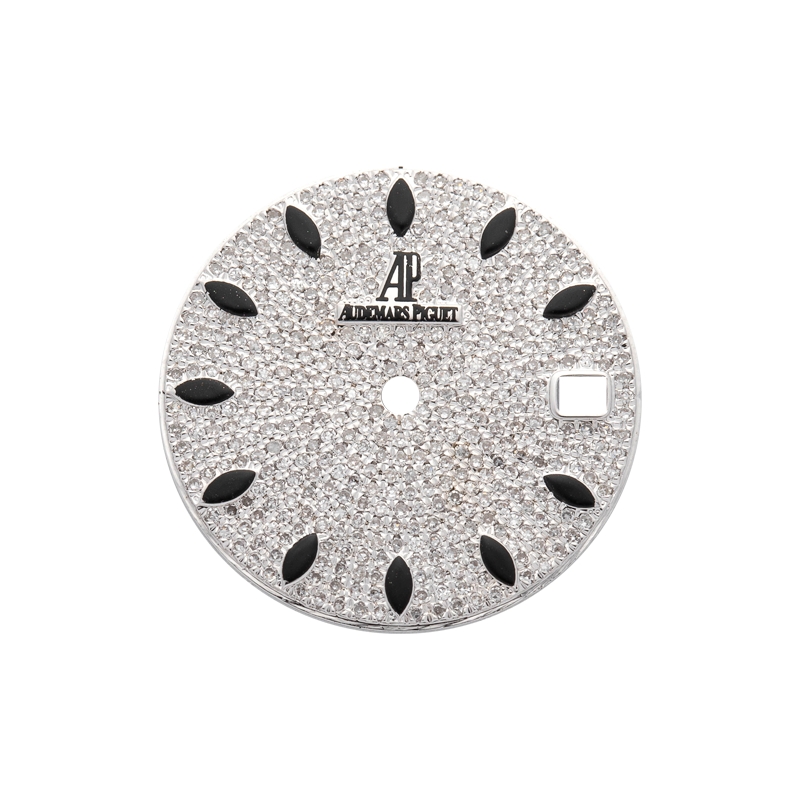 Custom diamond paved dial for Audemars Piguet Royal Oak 33