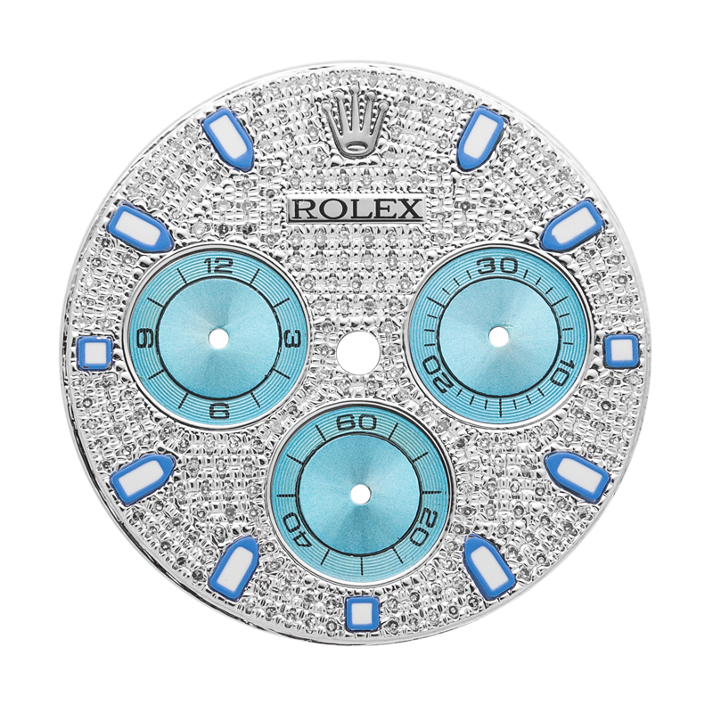 Custom Diamond Paved Dial for Rolex Daytona