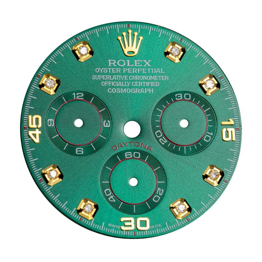 Custom Green/Diamond Dial for Rolex Daytona