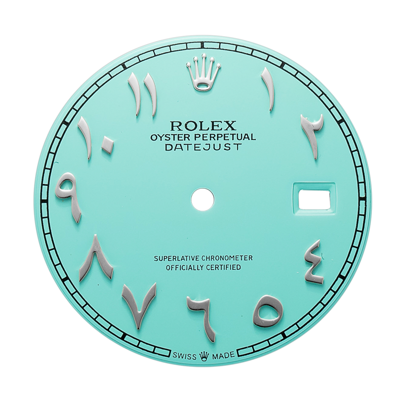Custom "Tiffany" Blue / Arabic Dial for Rolex Datejust 36
