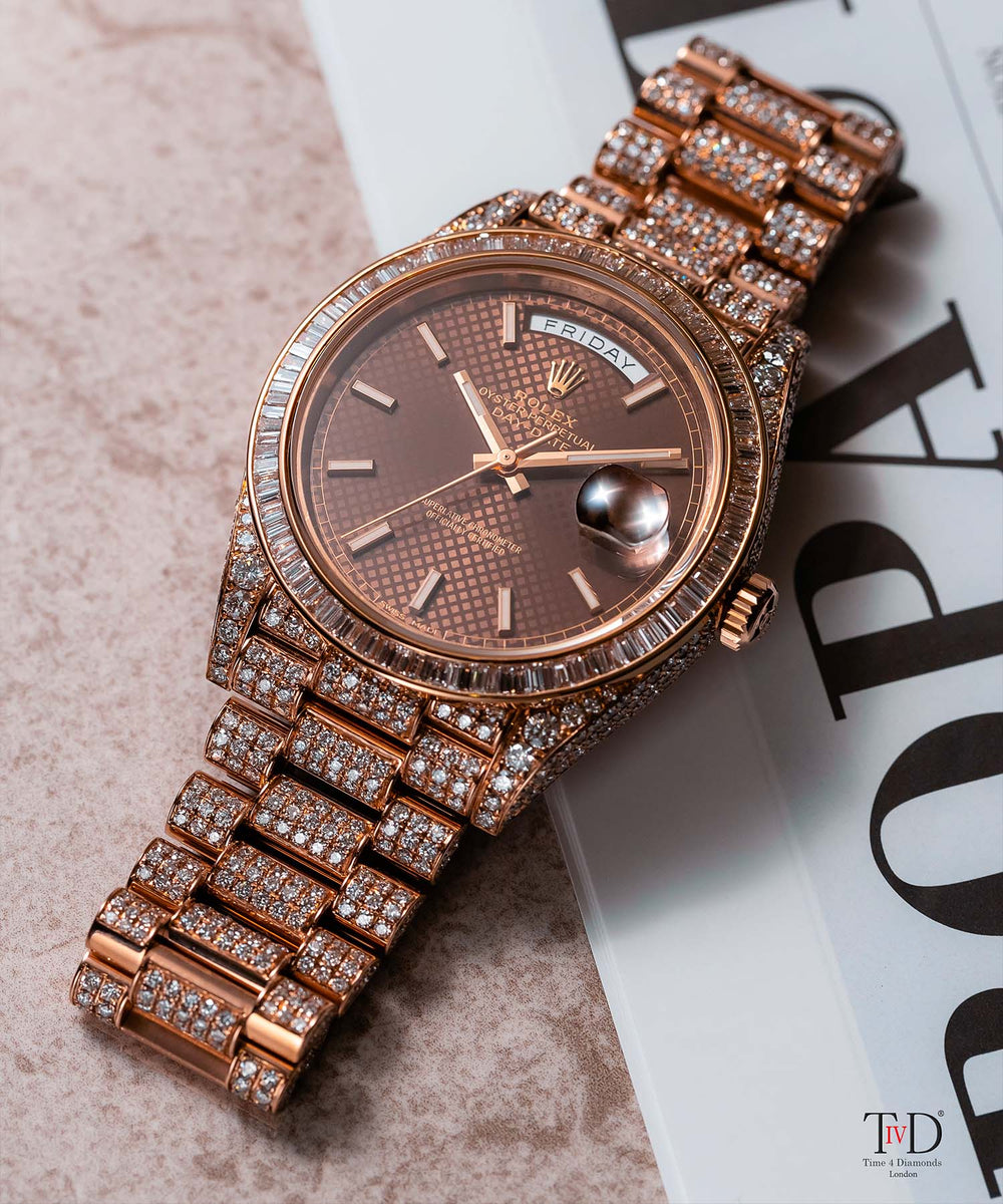 Custom Rolex Day-Date 40 228235 Diamond