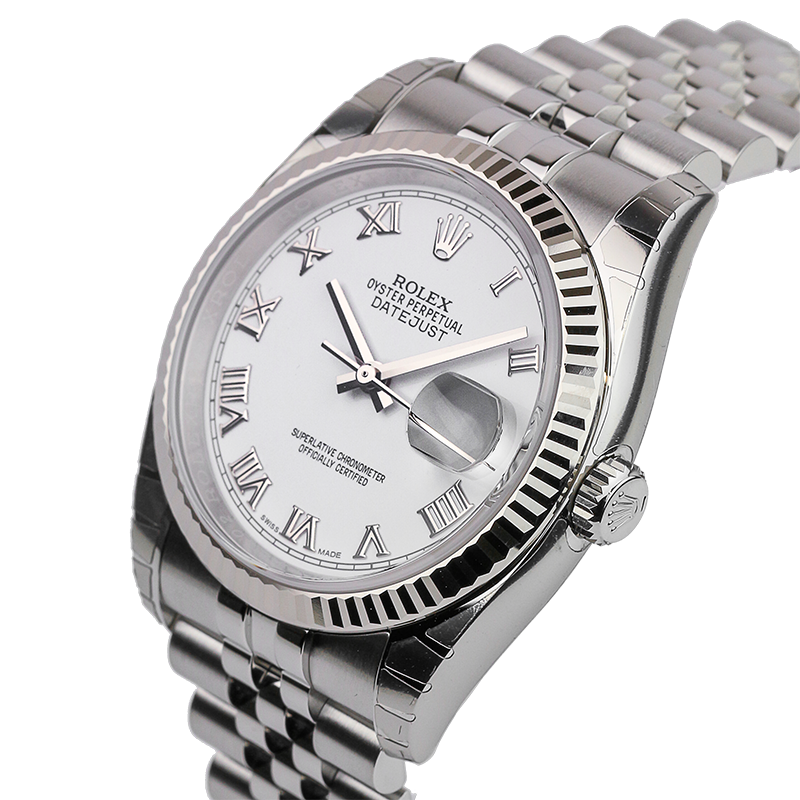 Rolex DateJust 36mm White/Roman Jubilee 116234