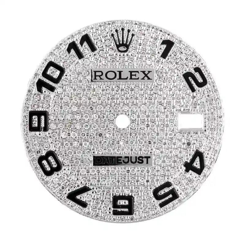 Custom Diamond Paved Dial for Rolex Datejust 36