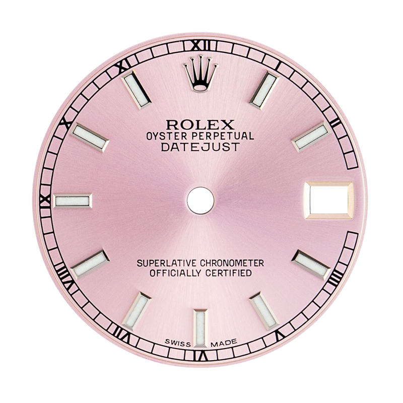 Rolex DateJust 31mm Original Factory Pink/Index Dial