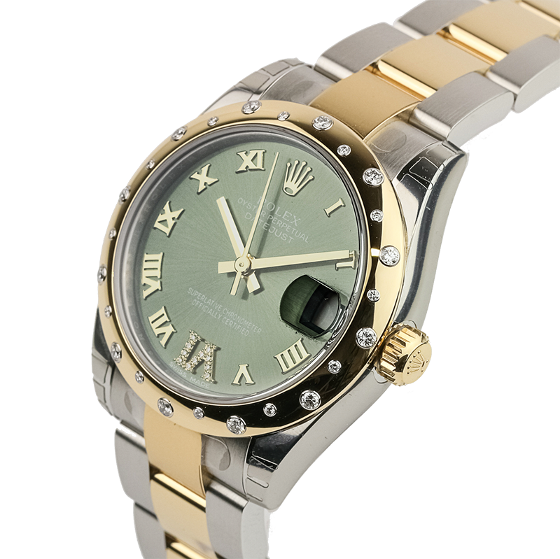 Rolex Oyster Perpetual 34mm Silver/Arab Oyster 114200